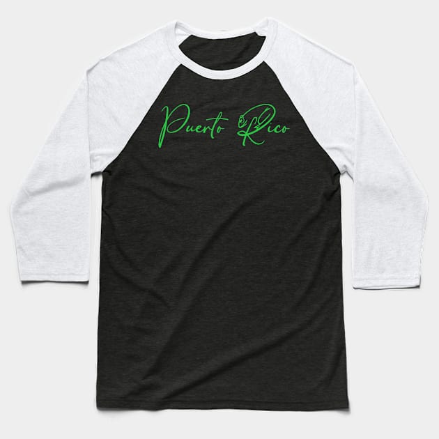 Puerto Rico Baseball T-Shirt by AndrewKennethArt